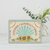 Sunshine Seashells Smiles Vintage Vibes (Staand voorkant)
