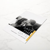 Sunshine Shimmer Save the Date folie card Folie Uitnodiging (Gedraaid)