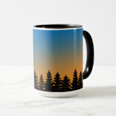 Sunshine Sky en Pine Trees | Pijnbossen | Mok (Voorkant rechts)