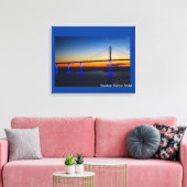 Sunshine Skyway Bridge Canvas Afdruk (Insitu (Woonkamer))