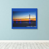 Sunshine Skyway Bridge Canvas Afdruk (Insitu (Houten vloer))