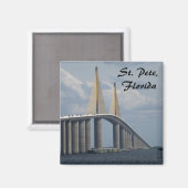 Sunshine Skyway Bridge Floride Magnet photo (Recto/Verso)
