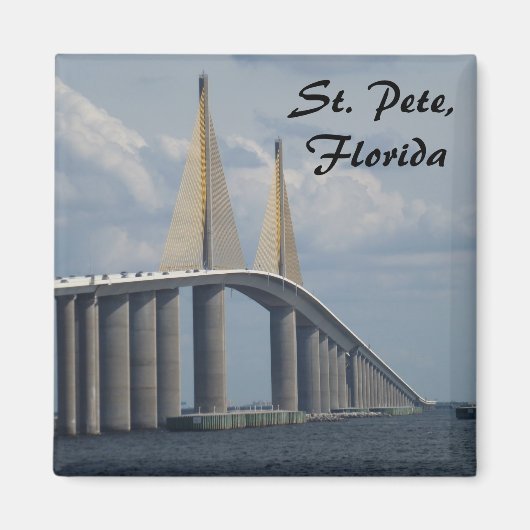 Sunshine Skyway Bridge Floride Magnet photo (Devant)