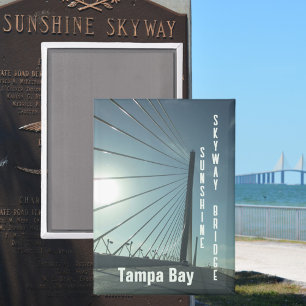 Sunshine Skyway Bridge Tampa Bay Florida, Verenigd Magneet