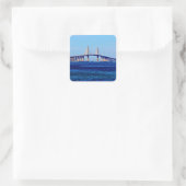 Sunshine Skyway Bridge Vierkante Sticker (Tas)
