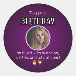 Sunshine & Smiles : Happy Birthday Sticker