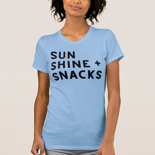 SUNSHINE + SNACKS women's t-shirt (Devant)