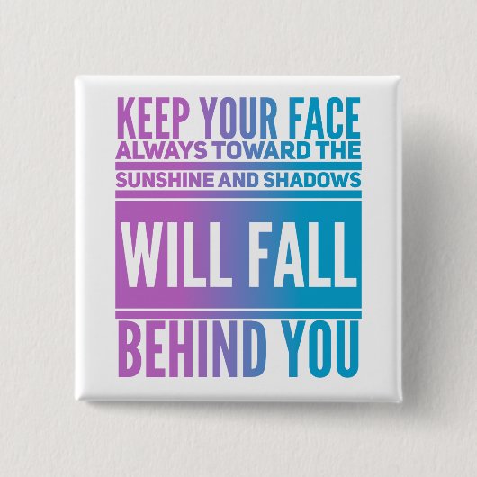 Sunshine - Square Button (Voorkant)