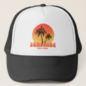 Sunshine State of Mind Retro Sunset Trucker Pet (Voorkant)