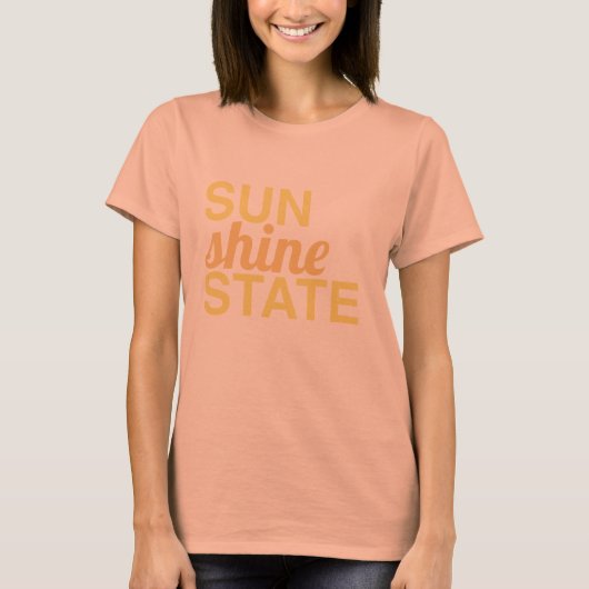 SUNSHINE STATE - zonnig, staat van geest in Florid T-shirt (Voorkant)