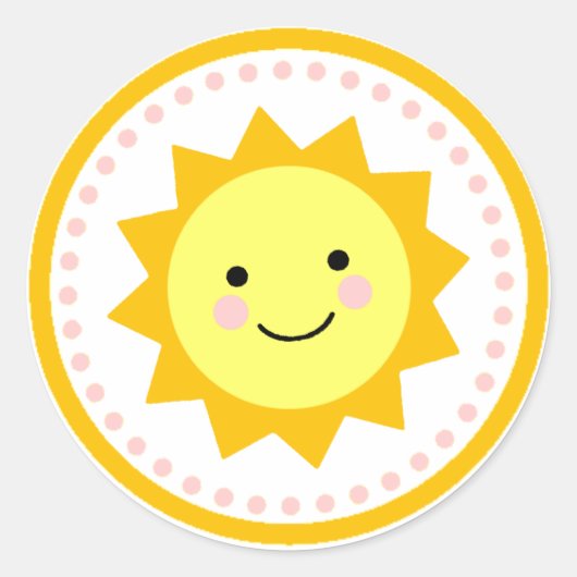 Sunshine Sticker - Stippen (Voorkant)
