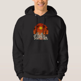 Sunshine Summer Palm Trees Beach Vibes Tropical Su Hoodie