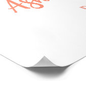 Sunshine Sun Baby shower Welkomstbord Poster (Hoek)