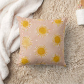 Sunshine Sun Pattern Throw Pillow Kussen (Deken)