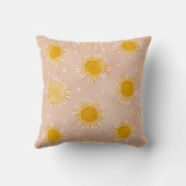 Sunshine Sun Pattern Throw Pillow Kussen (Achterkant)