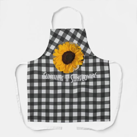 Sunshine & Sunflowers Apron Schort (Voorkant)