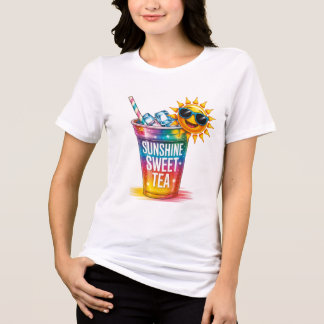Sunshine Sweet Tea Tee - Zuidelijke Charme Tri-Blend Shirt
