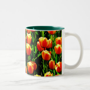 Sunshine Tulips Tweekleurige Koffiemok