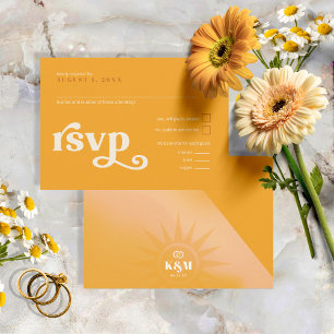 Sunshine Typografie Marigold ID1048 RSVP Kaartje