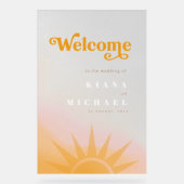 Sunshine Typography Mariage Welcome Program ID1048 (Recto)