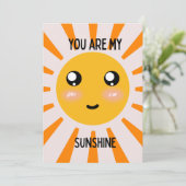 Sunshine Valentijn Feestdagenkaart (Staand voorkant)