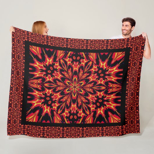 Sunshine Vergeet-me-nots Fleece Deken (In situ)