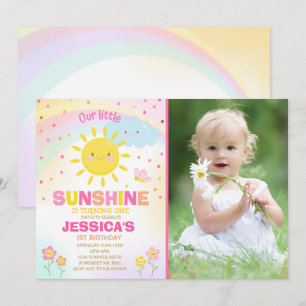 Sunshine Verjaardag Uitnodiging Little Sunshine Pa