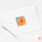 Sunshine Vierkante Sticker (Envelop)