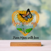 Sunshine voeg tekst sentiment vlinder acryl bord (Neutraal)