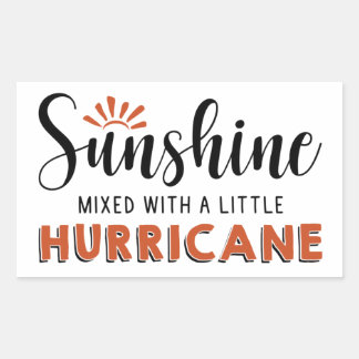 Sunshine W A Little Hurricane Rechthoekige Sticker