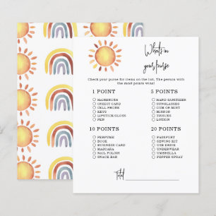 Sunshine Whats in je handtas baby shower