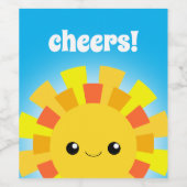 Sunshine Wijn Etiket (Enkel label)