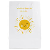Sunshine wordt één verjaardagsfeestje medium cadeauzakje (Achterkant)