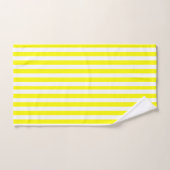 Sunshine Yellow and White Striped (Serviette à main)