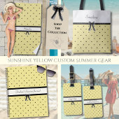 Sunshine Yellow Chic Summer Vacation Journal