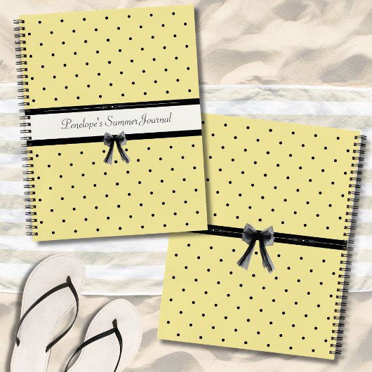 Sunshine Yellow Chic Summer Vacation Journal