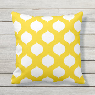 Sunshine Yellow Moroccan Pattern OutdoorKussens Buitenkussen