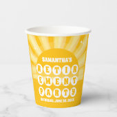 Sunshine Yellow Pensioen Partij Papieren Bekers (Voorkant)
