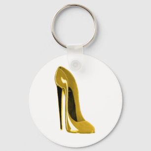 Sunshine Yellow Stiletto Shoe Sleutelhanger