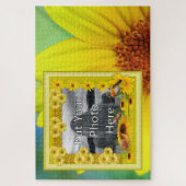 Sunshine Yellow Sunflower Foto Lijst Legpuzzel (Verticaal)