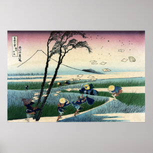 Sunshu Ejiri, 36 uitzicht Fuji. Hokusai Poster