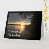 SUNUP TO SUNDOWN-ENJOY UW **BIRTHDAY** KAART (Gele Bloem)