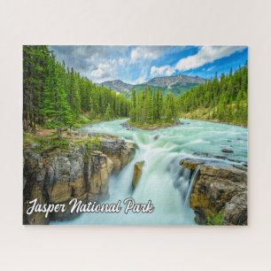 Sunwapta Falls, Jasper Nationaal Park Legpuzzel