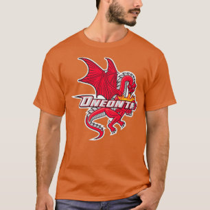 SUNY Oneonta rode draken T-shirt