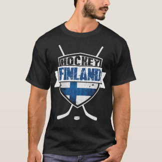Suomen Finland Hockey Shirsey Name & Number T-shirt