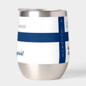 Suomen Kansallispäivä Finse nationale dag vlag (Rechts)