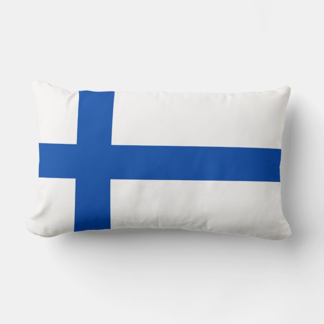Suomen Lippu - De vlag van Finland Kussen (Voorkant)