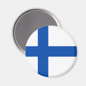 Suomen Lippu - De vlag van Finland Magneet (Voorkant / Achterkant)