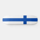 Suomen lippu skateboard - De vlag van Finland (Horizontaal)
