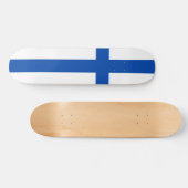 Suomen lippu skateboard - De vlag van Finland (Horizontaal)